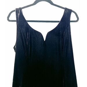 Donna Morgan Black Velvet Dress 10